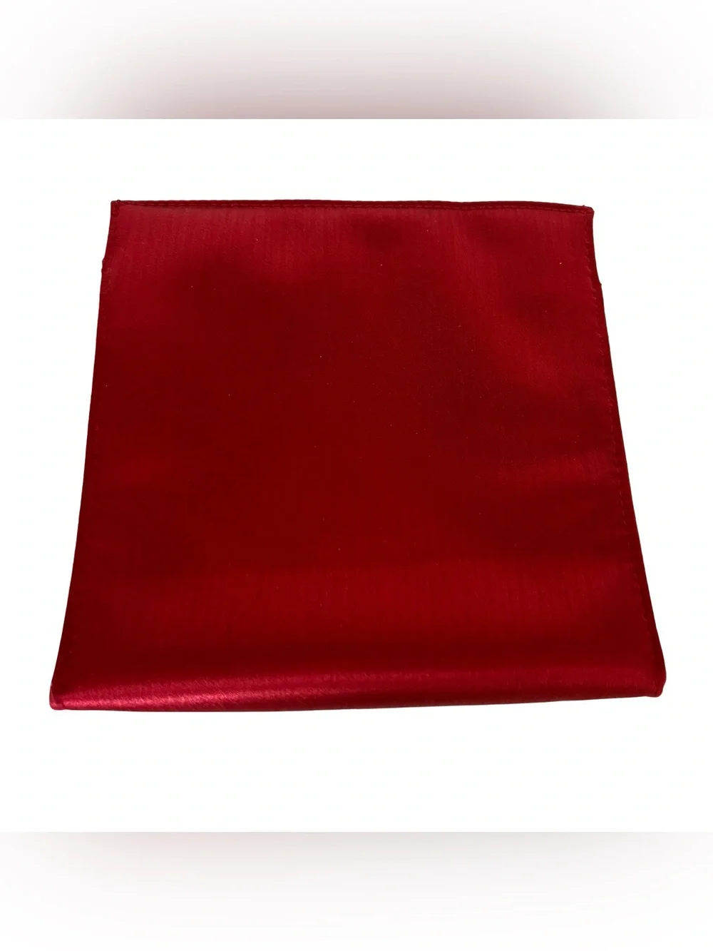 Yves Saint Laurent (YSL) Red Satin Parfums Pouch Vintage
